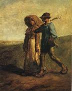 Jean Francois Millet Going to work France oil painting artist